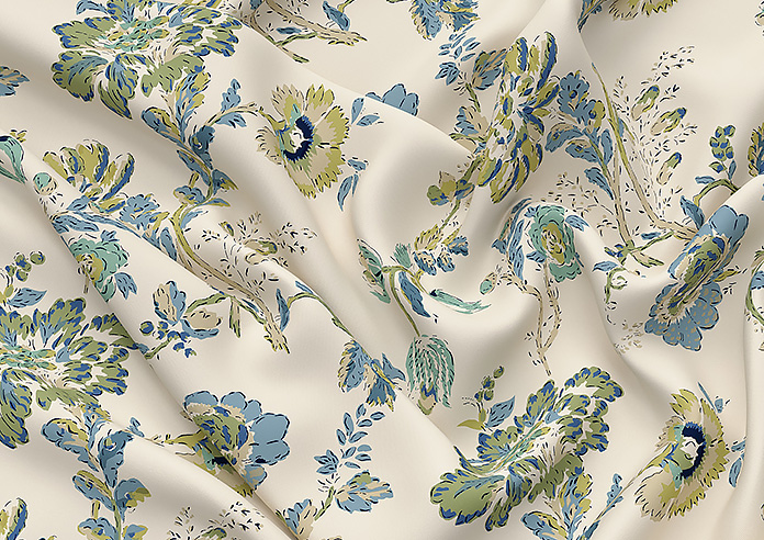 Land & Shore Orchard, Green - Made to Measure Curtains - Image 4